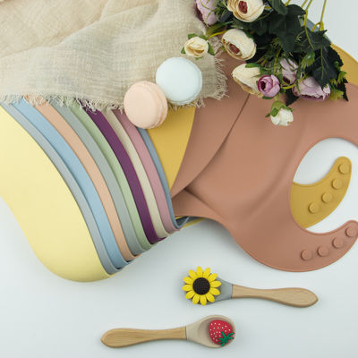 4 Silikon-Baby-Schellfisch-wasserdichtes weiches langlebiges Gut der Knopf-BPA freier justierbar
