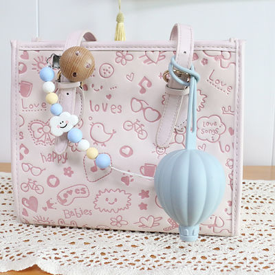 Silikon-Friedensstifter-Kasten-Halter-Heißluft-Ballon-Formfriedensstifterbeutel BPA freier sicherer