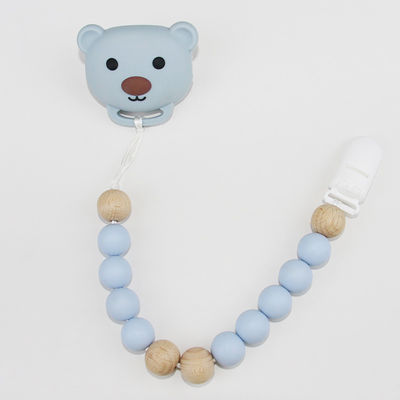 Nahrungsmittelgrad-Silikon-Baby-Friedensstifter-Kette mit netter Tierpanda Form