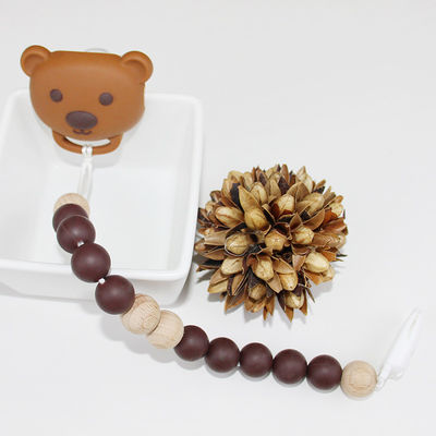 Nahrungsmittelgrad-Silikon-Baby-Friedensstifter-Kette mit netter Tierpanda Form