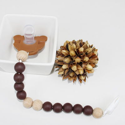 Nahrungsmittelgrad-Silikon-Baby-Friedensstifter-Kette mit netter Tierpanda Form