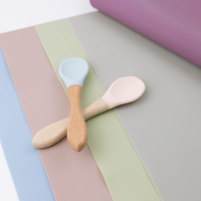 Beleg-Kindersilikon-Platzmatte BPA freie nicht bunt mit kundengebundener Logotabellenmatten-Schreibtischmatte