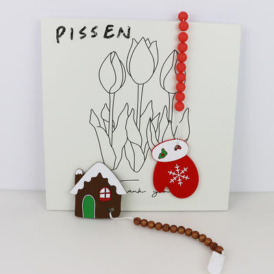 DIY-Silikon-Weihnachtsbaum Beißring, sichere Weichgummi-Perlen für Dentition