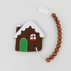 DIY-Silikon-Weihnachtsbaum Beißring, sichere Weichgummi-Perlen für Dentition