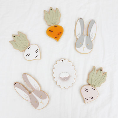 Schafe Bunny Personalised Silicone Beißring BPA frei für neugeborenes Baby