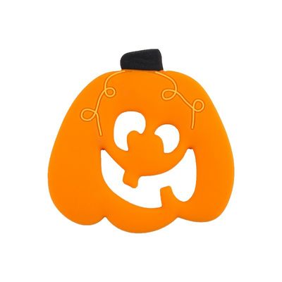Kundenspezifisches Silikon-Baby Beißring mit Halloween-Geist-Lebkuchen-Mann-Form