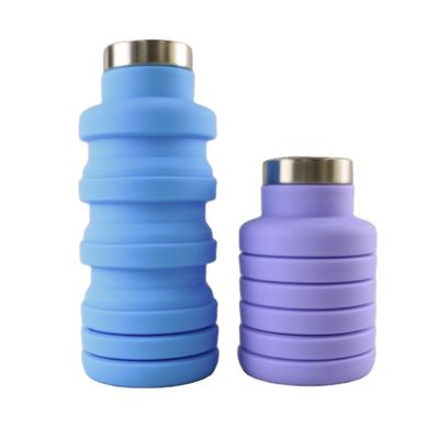 Kundenspezifischer Logo Silicone Water Bottle Foldable für Tragen das im Freien