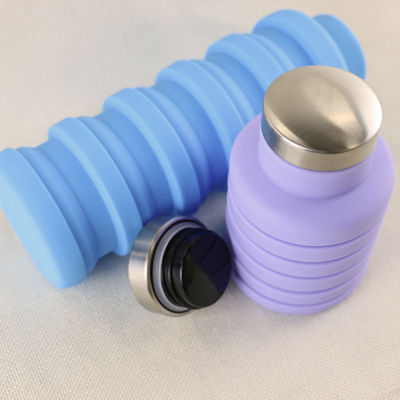 Kundenspezifischer Logo Silicone Water Bottle Foldable für Tragen das im Freien
