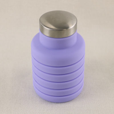 Kundenspezifischer Logo Silicone Water Bottle Foldable für Tragen das im Freien