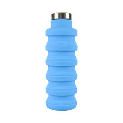 Kundenspezifischer Logo Silicone Water Bottle Foldable für Tragen das im Freien