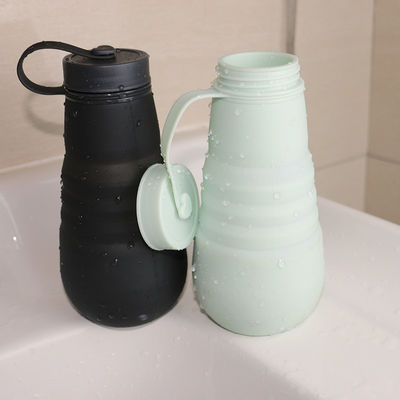 Wasserundurchlässige faltbare Silikon-Trinkflasche BPA frei für das Reise-Kampieren