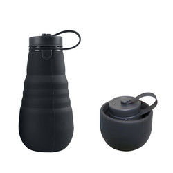 Wasserundurchlässige faltbare Silikon-Trinkflasche BPA frei für das Reise-Kampieren