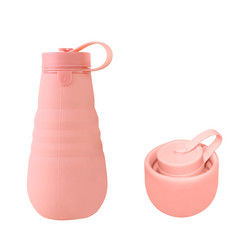 Wasserundurchlässige faltbare Silikon-Trinkflasche BPA frei für das Reise-Kampieren