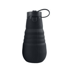Silikon-Getränk-Flasche im Freien, zusammenklappbare Wasser-Flasche für das Kampieren