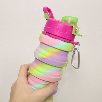 Silikon-Wasser-Flasche 500ml Eco freundliche für das Sport-Reise-Trinken