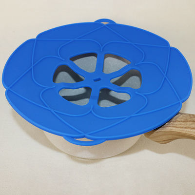 Nahrungsmittelgrad-Silikon-Pan Lid Cover Reusable With-Doppeltes hängt für das Kochen