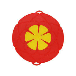 Nahrungsmittelgrad-Silikon-Pan Lid Cover Reusable With-Doppeltes hängt für das Kochen