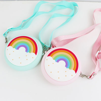 Mini Rainbow Custom Made Silicone-Umhängetasche für Kinderbaby