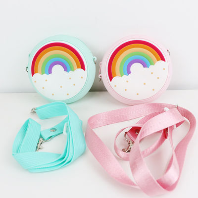 Mini Rainbow Custom Made Silicone-Umhängetasche für Kinderbaby