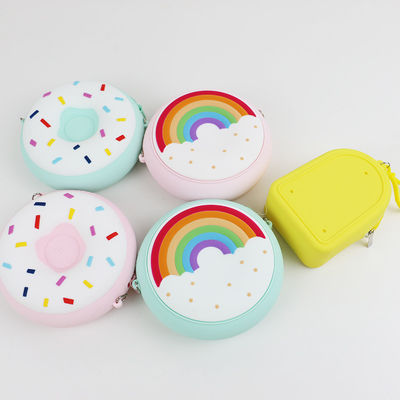 Mini Silicone Donut Shoulder Bag-wasserdichtes buntes multi Funktions
