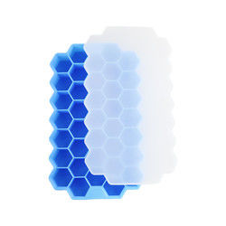 Weichgummi-Eis-Würfel-Tray With Lid Honeycomb Shape Soem PVCs freies