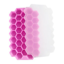 Weichgummi-Eis-Würfel-Tray With Lid Honeycomb Shape Soem PVCs freies