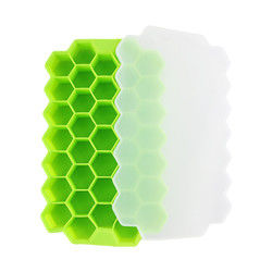 Weichgummi-Eis-Würfel-Tray With Lid Honeycomb Shape Soem PVCs freies