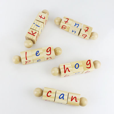 Alphabet-Kinderhölzerne Spielwaren-Blöcke für Montessori-Kindergarten-Unterricht