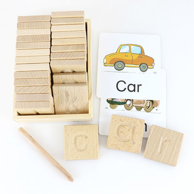 26 Alphabet-Buchstabe-Kinderhölzerne Spielwaren pädagogisch für Kinderstudenten