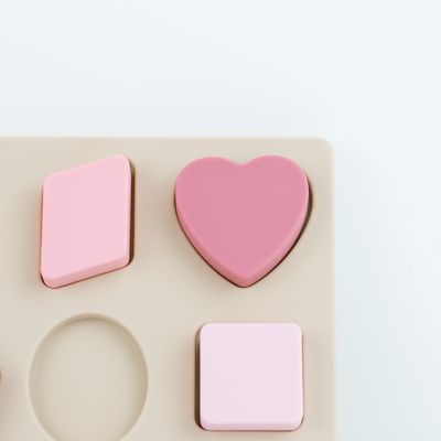 Geometrisches Form-Silikon-Puzzlespiel BPA freies Eco freundlich für Kinderausbildung
