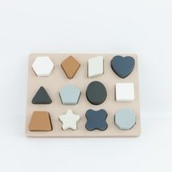 Geometrisches Form-Silikon-Puzzlespiel BPA freies Eco freundlich für Kinderausbildung