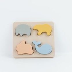 Geometrisches Form-Silikon-Puzzlespiel BPA freies Eco freundlich für Kinderausbildung
