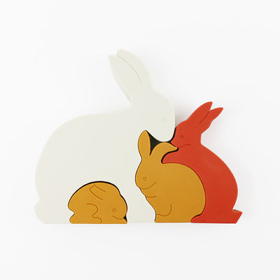 Bunny Rabbit Silicone Toddler Jigsaw-Puzzlespiel Eco freundlich für Baby