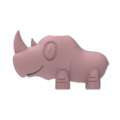 Pantone färbt freie Karikatur-nette Nashorn-Form der Badewannen-Wasser-Tüllen-Abdeckungs-BPA