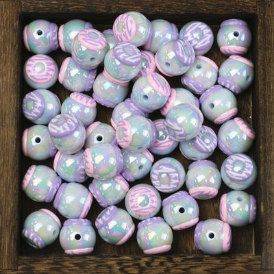 Chunky Gumball Pink Farbe Bulk Bubblegum Perlen Acryl Lose Perlen für Schmuck