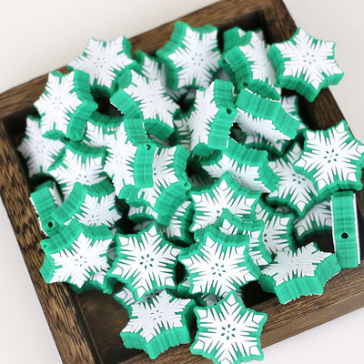 Fokale freie Eco freundliche DIY des kundenspezifischen Weihnachtssilikons Perlen der Perlen BPA für Stift keychains