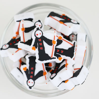 Halloween-Reihen-Silikon-fokale Perlen DIY für Pen Keychains