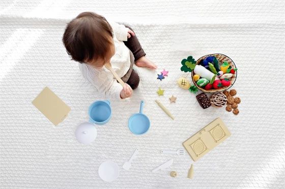NEUZUGANG-Baby 2023, das den freien Grad BPA Nahrungsmittelkocht Küchensilikonspielzeug-Geschenksätze spielt