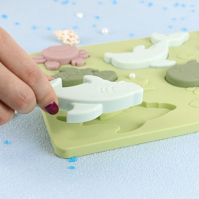 Ozean-Weltsilikon-Puzzlespiel BPA freies Eco freundlich für Kinderausbildung