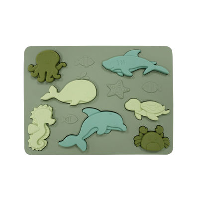 Ozean-Weltsilikon-Puzzlespiel BPA freies Eco freundlich für Kinderausbildung