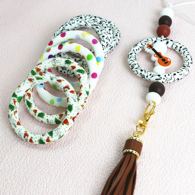 Vom Hersteller individuell bedruckte Design-Vollfarben auf allen Ringperlen für Schlüsselanhänger-Dekorationen