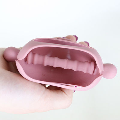 Kundenspezifisches verschiedenes Formschweinform-Lenkergriff Silikon Teether für Baby mit verschiedenen Entwürfen