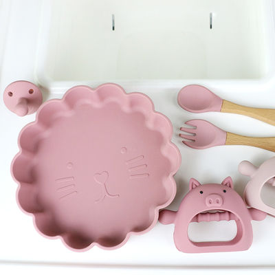 Kundenspezifisches verschiedenes Formschweinform-Lenkergriff Silikon Teether für Baby mit verschiedenen Entwürfen