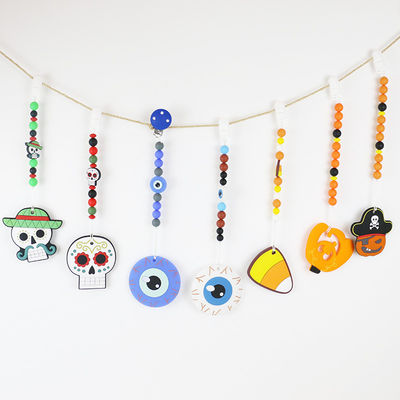 Weiches und flexibles Silikon Teether für 0-36 Monate keychains teether Silikon des Babys DIY für Halloween