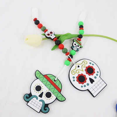Weiches und flexibles Silikon Teether für 0-36 Monate keychains teether Silikon des Babys DIY für Halloween