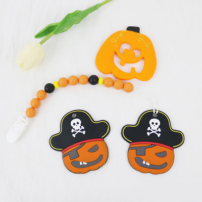 Weiches und flexibles Silikon Teether für 0-36 Monate keychains teether Silikon des Babys DIY für Halloween