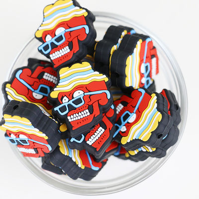 100% sichere Silikon-Zahnenperlen ungiftig für Baby- und Kinddiy Halloween Silikon fokale Perlen