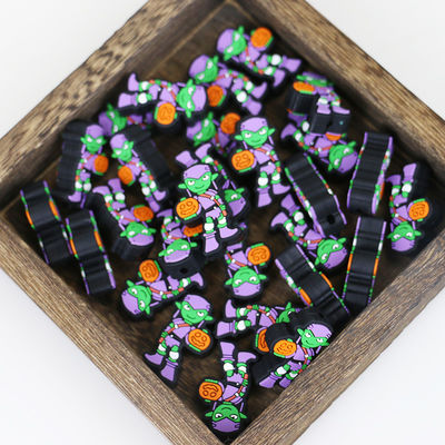 niedrige Karikatur DIY MOQ billige nette Silikon-Zahnengroßhandelsperlen für Stifte keychains