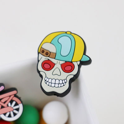 Kundenspezifisches Halloween-Schädelkürbise Silikon-fokale Perle für DIY-Stifte keychains