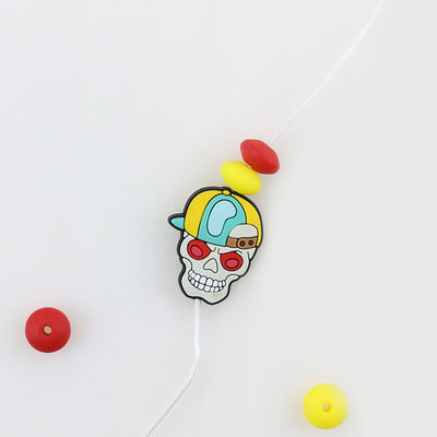 Kundenspezifisches Halloween-Schädelkürbise Silikon-fokale Perle für DIY-Stifte keychains